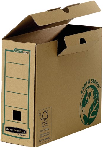ARCHIEFDOOS BANKERS BOX EARTH A4  TRANSFER 100MM BRUIN-2