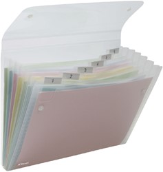 SORTEERMAP REXEL ICE 6-VAKS TRANSPARANT