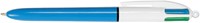 BALPEN BIC 4KLEUREN MEDIUM LICHTBLAUW
