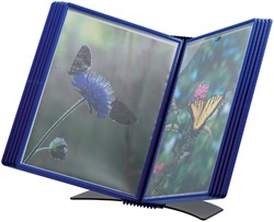 BUREAUSTANDAARD DJOIS FLEX-O-FRAME PREMIUM A4 10-TASSEN BLAUW