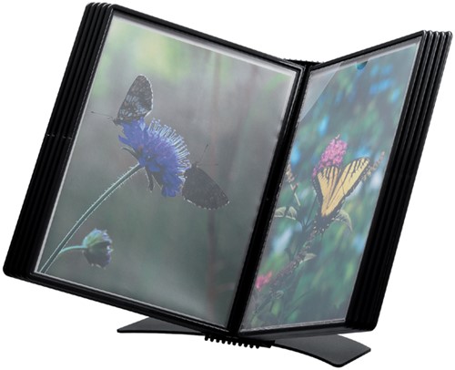 BUREAUSTANDAARD DJOIS FLEX-O-FRAME PREMIUM A4 10-TASSEN ZWART