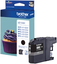 INKTCARTRIDGE BROTHER LC-123BK ZWART