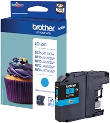 INKTCARTRIDGE BROTHER LC-123C BLAUW
