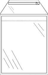 ENVELOP CLEVERPACK AKTE B4 245X350MM ZELFKLEVEND TRANSPARANT 50 STUKS