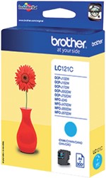 INKTCARTRIDGE BROTHER LC-121C BLAUW
