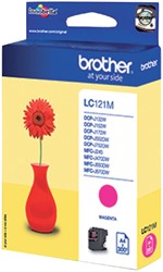 INKTCARTRIDGE BROTHER LC-121M ROOD