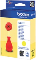 INKTCARTRIDGE BROTHER LC-121Y GEEL