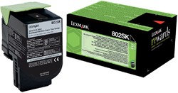 TONERCARTRIDGE LEXMARK 80C2SK0 PREBATE ZWART