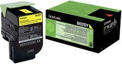 TONERCARTRIDGE LEXMARK 80C2SY0 PREBATE GEEL