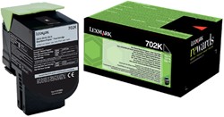 TONERCARTRIDGE LEXMARK 70C20K0 PREBATE ZWART