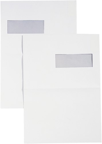 ENVELOP QUANTORE 229X324MM VENSTER 4X11CM LINKS ZELFKLEVEND 250 STUKS-2