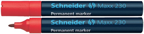 PERMANENT MARKER SCHNEIDER MAXX 230 ROND 1-3MM ROOD