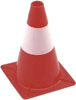 AFBAKENINGSKEGEL 30CM ROOD WIT