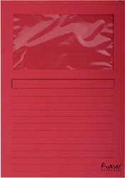 VENSTERMAP EXACOMPTA FOREVER L-MODEL 120GR ROOD 100 STUKS