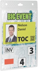 BADGE DURABLE VOOR EVENEMENTEN A6 ZONDER KOORD 20 STUKS