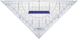 GEODRIEHOEK STAEDTLER 568 220MM TRANSPARANT