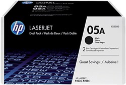 TONERCARTRIDGE HP CE505D 05A ZWART 2X