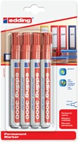 VILTSTIFT EDDING 3000 ROND 1.5-3MM ROOD BLISTER À 4 STUK