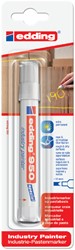 VILTSTIFT EDDING 950 PASTAMARKER INDUSTRY ROND 10MM WIT BLISTER À 1ST