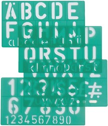 LETTERSJABLOON LINEX HOOFLETTERS/LETTERS/CIJFERS 50MM