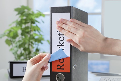 RUGETIKET AVERY BREED 61X192MM ZELFKLEVEND WIT 100 VEL-2