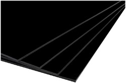 FOAMBOARD 70X100CM 2-ZIJDIG 5MM ZWART