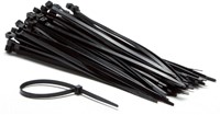 KABELBINDERS IEZZY NYLON 4.8X200MM D 49.5MM ZWART 100 STUKS