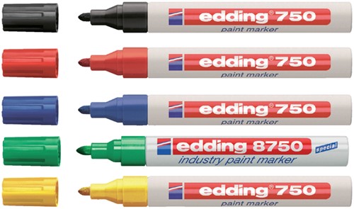 PAINTMARKER EDDING 750 OP OLIEBASIS 2-4MM ROOD-2
