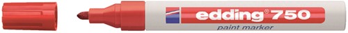 PAINTMARKER EDDING 750 OP OLIEBASIS 2-4MM ROOD