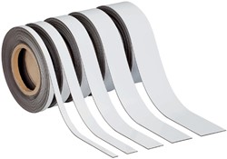 MAGNEETBAND MAUL BESCHRIJF- WISBAAR 10MX40MMX1MM WIT