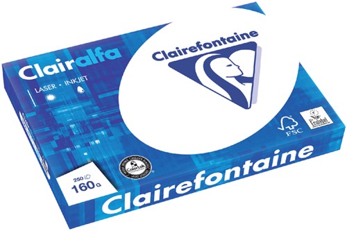 KOPIEERPAPIER CLAIREFONTAINE CLAIRALFA A3 160GR WIT 250 VEL