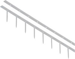 SUREBINDSTRIP GBC 25MM 10-PINS GRIJS 100 STUKS