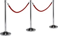 AFZETKOORD SECURIT 150CM ROOD MET CHROOME KNOP-2