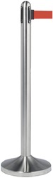 AFZETPAAL SECURIT RVS MET ROLBAND 210CM ROOD