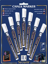 KRIJTSTIFT SECURIT SMA-100 ROND WIT 1-2MM BLISTER À 7 STUKS