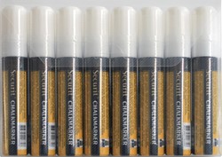 KRIJTSTIFT SECURIT SMA-720 BLOK WIT 7-15MM BLISTER À 8 STUKS