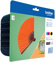 INKTCARTRIDGE BROTHER LC-129XLVALBP ZWART + 3 KLEUREN
