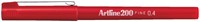 FINELINER ARTLINE 200 ROND FIJN ROOD