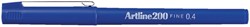FINELINER ARTLINE 200 ROND FIJN BLAUW