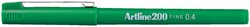 FINELINER ARTLINE 200 ROND FIJN GROEN