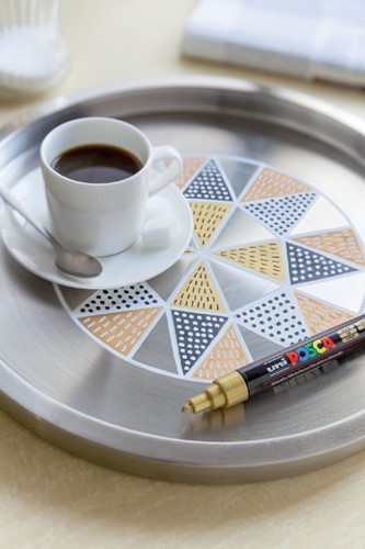 PAINTMARKER UNI POSCA PCF350 BRUSH 1-10MM GOUD-2