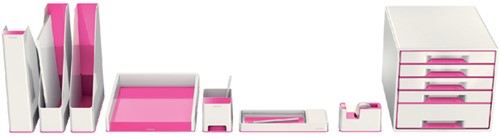 BRIEVENBAK LEITZ WOW WIT/ROZE-3