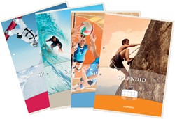 CURSUSBLOK AURORA A4 RUIT 10X10MM 2-GAATS 200 PAGINA'S 70GR