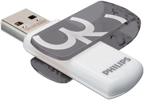 USB STICK 2.0 PHILIPS VIVID USB-A 32GB GRIJS