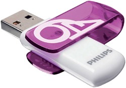 USB STICK 2.0 PHILIPS VIVID USB-A 64GB PAARS