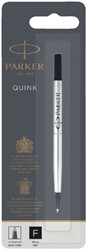 ROLLERPENVULLING PARKER QUINK FIJN ZWART  BLISTER À 1 STUK