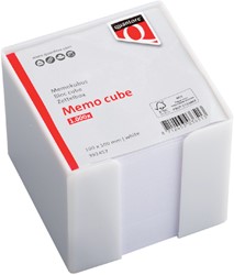 MEMOKUBUS QUANTORE 10X10X9CM WIT MET 900VEL