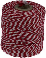 TOUW MULLER KATOEN 50 GRAM 45 METER ROOD/WIT