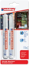 KRIJTSTIFT EDDING 4095 ROND 2-3MM WIT BLISTER À 2 STUKS