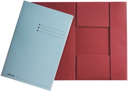 DOSSIERMAP ESSELTE A4 3 KLEPPEN MANILLA 275GR ROOD